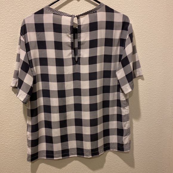 Equipment femme silk gingham shirt size small - Picture 3 of 4